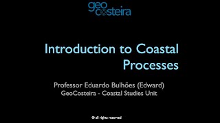 Class 1 Introduction to Coastal Processes [upl. by Etteraj794]