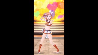 Tanoshii no Tensai Chika front view shorter Skirt067 Happiness Cheerleader CostumeSIFAS MV [upl. by Spiros]