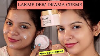 LAKME DEW DRAMA GEL CREAM REVIEW [upl. by Malloy]