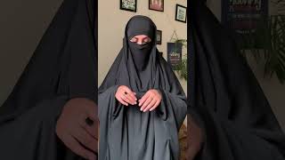 How to wear Saudi Jilbab abaya modestcollection hijabfashion hijabstyles niqab shorts [upl. by Deering]