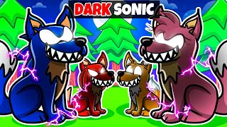 Having a DARK SONIC WOLF FAMILY in Roblox [upl. by Sirej]