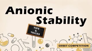 quot Anionic Stability Quick Trick for Electron Donating Groupsquot chemistry [upl. by Idnas]