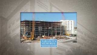 Time lapse video Construction of Sarasota Memorial Hospital 9Story Courtyard Tower [upl. by Yssej903]