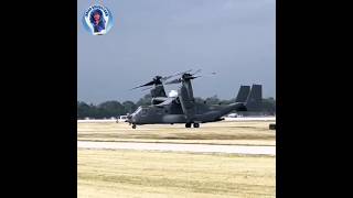 Bell Boeing V 22 Osprey Aircraft takeoff [upl. by Adnorrahs]