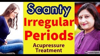 Irregular Periods Treatment In Hindi  Acupressure Points for Scanty Periods Treatment [upl. by Nnayllek]