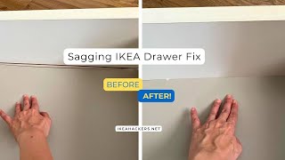 Sagging IKEA drawers  Cheap Quick Fix [upl. by Enehpets699]