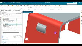 Nx sheet metal Bead in NX tutorial for beginner siemens siemens nxcad nxtutorial beads 2024 [upl. by Chadbourne]