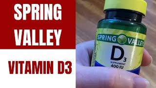 Spring Valley Vitamin D3 400 IU [upl. by Cynera]