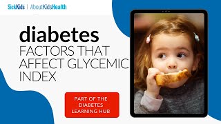 Diabetes and factors that affect the glycemic index of food [upl. by Anilet]