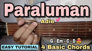 Paraluman Guitar Tutorial  Adie 4 EASY CHORDS [upl. by Hallam]