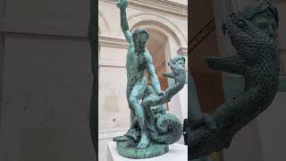 Hercules fighting achelous tranformed into a snake bronze 1824 in Paris [upl. by Yruj]