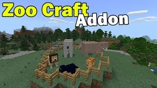 ZooCraft Addon  Minecraft PE [upl. by Tati162]