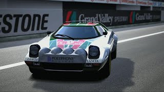 GT6  Lancia Stratos Rally Car 77 [upl. by Ynittirb502]