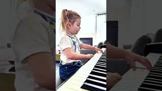 quotLittle Piano Star Baby Girls Adorable Singing amp Piano quot shorts trending piano viralvideo [upl. by Ssej]