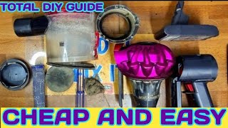 HOW TO CLEAN DYSON v7 v8  DYSON V7 V8 BATTERY REPLACEMENT [upl. by Artimid]