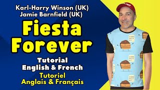 Fiesta Forever Line Dance Tutorial English amp French  Tutoriel Anglais amp Français [upl. by Eryn]