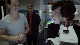 Sherlock Meets Jim Moriarty  The Great Game  Sherlock  BBC [upl. by Newell]