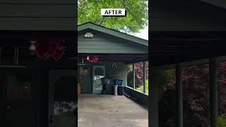 Painting Carport  BEFORE and AFTER shorts [upl. by Marney230]