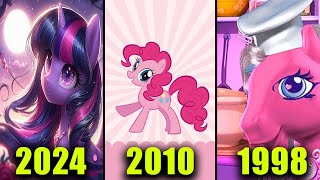 My Little Pony  Evolution of MLP Games  20241998 22 Games [upl. by Ynnelg]