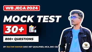 JECA 2024 TEST SERIES LAUNCHED WITH SELF PREPARATION STRATEGY  MCA SMASHERS  WB JECA 2024 [upl. by Assirual]