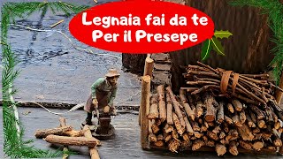 Presepe Fai Da Te  Come Costruire una legnaia [upl. by Aiet]