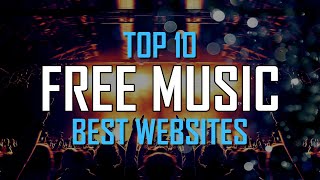 Top 10 Best FREE WEBSITES to Download Music Online [upl. by Haramat]