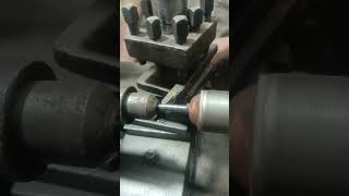 How to insert a tool from a lathe machine shorts lathe hardwork tools [upl. by Acirdna969]