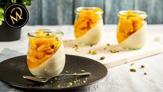 Panna Cotta mit Ananas  schnelles einfaches und veganes Rezept [upl. by Eissirhc261]