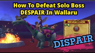 Wizard101 How To Defeat Solo Boss DESPAIR  Despairing Is Caring Task  Wallaru [upl. by Boy744]