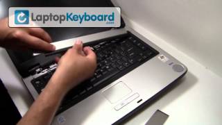 Toshiba Satellite Keyboard Installation Guide A100 Qosmio Tecra Replacement A105 M40 M45 [upl. by Imoyn]