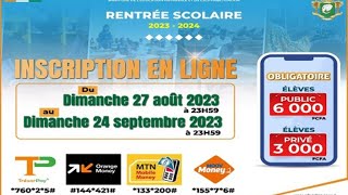 Rentrée Scolaire 20232024 Inscription En Ligne Et Impression De Fiche Des Elèves Lycées amp Collèges [upl. by Yralam]