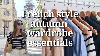 Autumn wardrobe essentials 2024 for French style and Parisian chic [upl. by Cooperman]