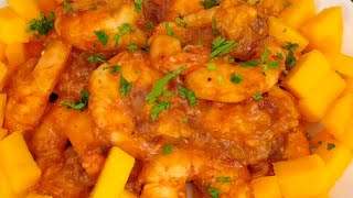 Camarones en salsa de mangochipotle [upl. by Sufur771]