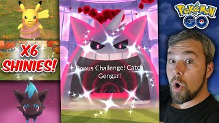 Shiny Gigantamax Gengar Caught Saaree Pikachu More Halloween Shinies Pokémon GO [upl. by Emirac]