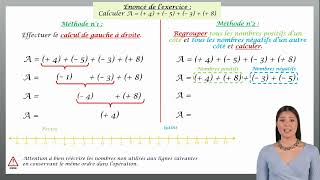 Addition de plusieurs nombres relatifs [upl. by Ydorb147]