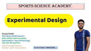 Experimental Research Design Part2  Research Methodology  UGC NET Paper1  Physical Education [upl. by Eiramyelhsa]