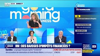 Le débrief de la matinale  RN des baisses dimpôts financées [upl. by Apurk]