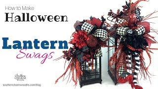 How to make Halloween Lantern Swags [upl. by Norehc]