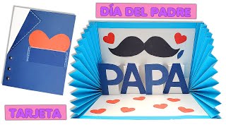 Como hacer una tarjeta para el DÍA DEL PADRE  Especial día del padreHandmade easy Card Fathers Day [upl. by Nesyla]