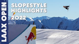 2022 Laax Open Slopestyle Highlights [upl. by Nnarefinnej]