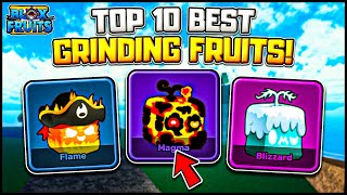 Top 10 BEST Fruits For Grinding In Blox Fruits [upl. by Anir]