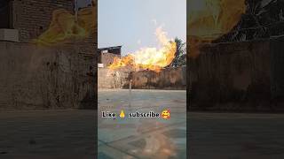 Fire spray experiment🔥dangerous [upl. by Jorrie]