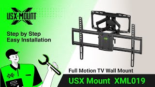 XML019 USX Mount  Full Motion TV Mount  Installation Video [upl. by Seira]