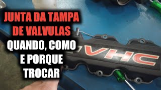 Junta da tampa de válvulas celta Quando porque e como trocar [upl. by Irrok]