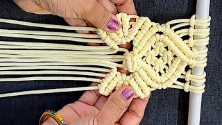 New Macrame Pattern Tutorial 2024Macrame Wall Hanging [upl. by Spindell]