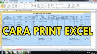 Cara Print Excel Tanpa Terpotong [upl. by Oiruam963]