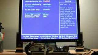 HP MediaSmart Server  VGA Header amp Bios Demo [upl. by Ayal]