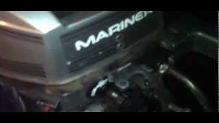 1995 8 HP Mariner Outboard 25quot Shaft Electric Start 2 Stroke Runs Great W ChargerRectifier [upl. by Von]