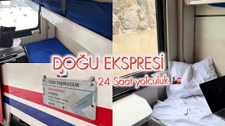 DOĞU EKSPRESİ TURU 🚆24 SAAT YOLCULUK YAPTIK💓ANKARA KARS  Yataklı Vagonlar🚂Tren YolculuğuVlog [upl. by Atikal]