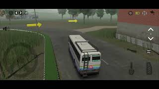 dangerous roads bus driving Busdriving mobilegameplay publictransport part 4 [upl. by Edlihtam]